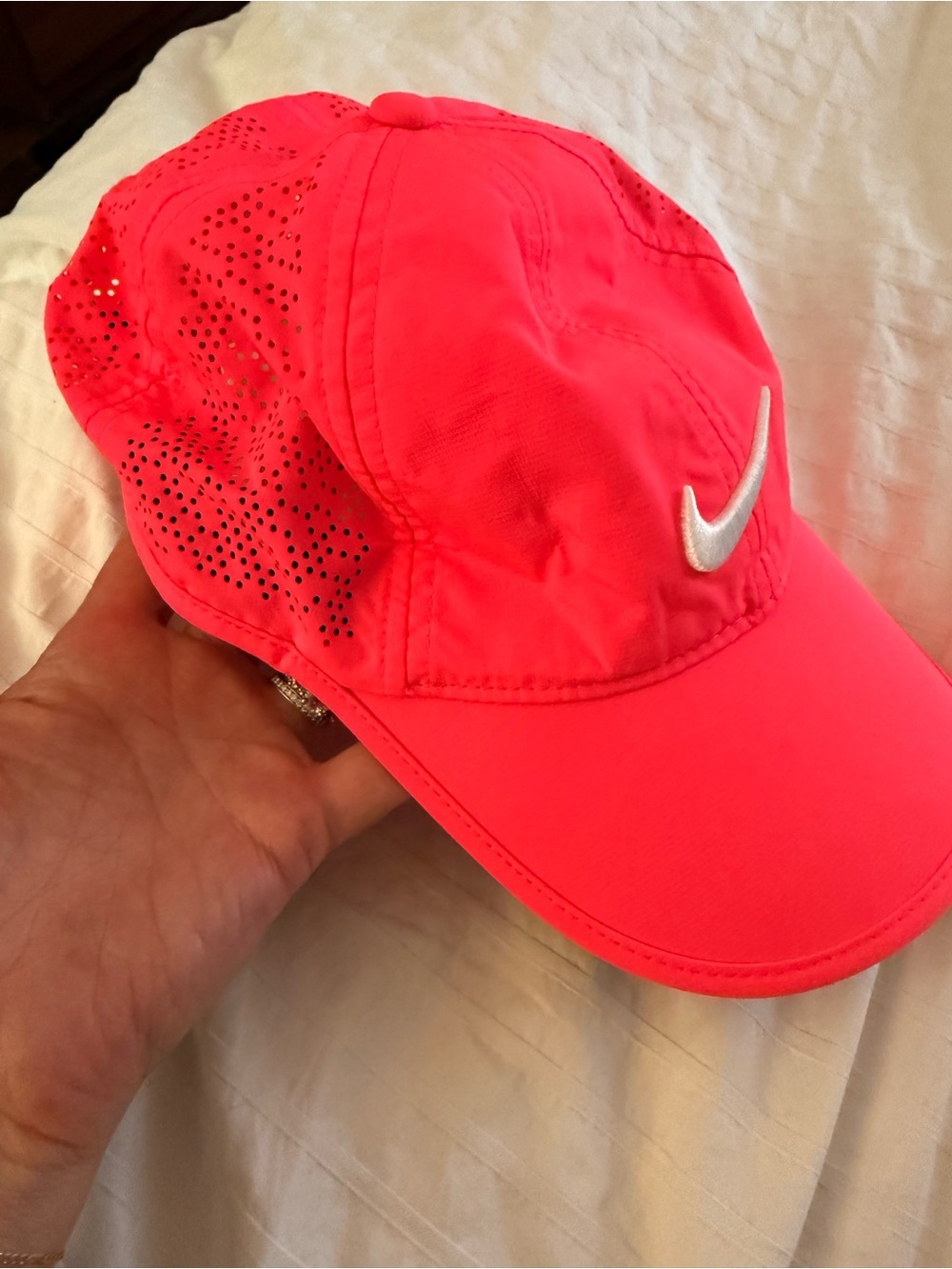 Nike Bright Pink Dri-FIT Performance Cap with White Swoosh